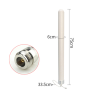 29.5 "12 dbi 690-960MHz / 1710-2700MHz 2G 3G 4G large bande FRP antenne omnidirectionnelle en fibre de verre N femelle