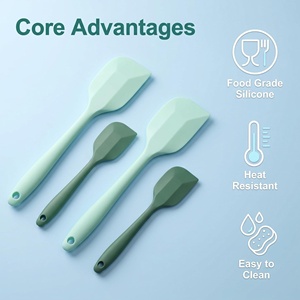 Espátula raspadora de hoja flexible, agarre cómodo, resistente al calor, espátula de silicona sin costuras personalizada - Product Image 3