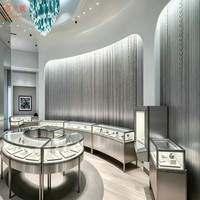Vitrines à bijoux éclairées, armoire à bijoux en verre, vitrine rotative pour bijoux avec LED et rotation à 360° °   Tourne-disque pour les magasins