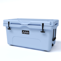 Glacière isotherme rotomoulée 65L en PE robuste pour le camping en extérieur et le stockage alimentaire
