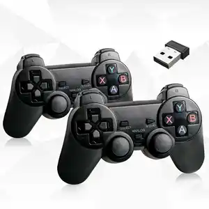 Hot Verkoop Dubbele Gevechten Draadloze Controller 2.4G Gamepad Joystick Usb Gaming Controller Voor PS3 Pc Android Ios Tv