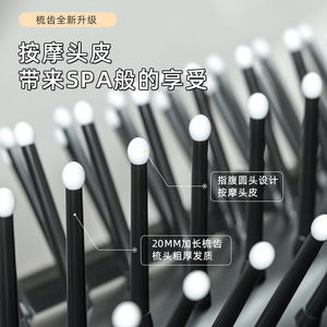 Portable Folding Comb With Mirror Silver Large Size For Women Hair Care Massage Travel Use - Product Image 3