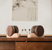 Sous-verre en bois en forme d'escargot, tapis résistant à la chaleur, support magnétique pour tasses, dessous de plat pour casseroles chaudes, bols, décoration de table et accessoires de cuisine