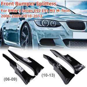 Spoiler Lip Bumper Depan, Cover Splitter Samping Bumper Mobil untuk BMW Seri 3 E92 E93 M3 <span class=keywords><strong>M</strong></span>-Tech 2006-2009 2010-2013 - Product Image 5