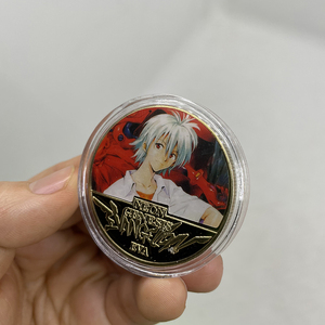 Pièce de monnaie commémorative en or de l'anime japonais Evangelion Asuka EVA, 25e anniversaire - Product Image 5