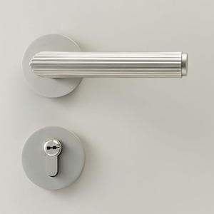 Stripe Knurled <strong>Copper</strong> Door Lock <strong>Handle</strong> Interior Brass Gold Knurling Door Lever <strong>Handle</strong> - Product Image 4