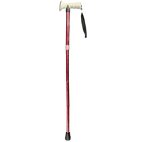 Bâton de marche pliable en aluminium Healthmenex, longueur réglable (33-37 pouces), léger, durable, garantie 1 an, pour personnes âgées