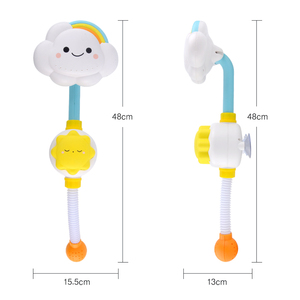 Chaud en plastique arc-en-ciel nuage douche bain pour enfants pulvérisation d'eau tournesol douche bébé bain eau <span class=keywords><strong>jouet</strong></span> baignoire jouets pour enfants - Product Image 5