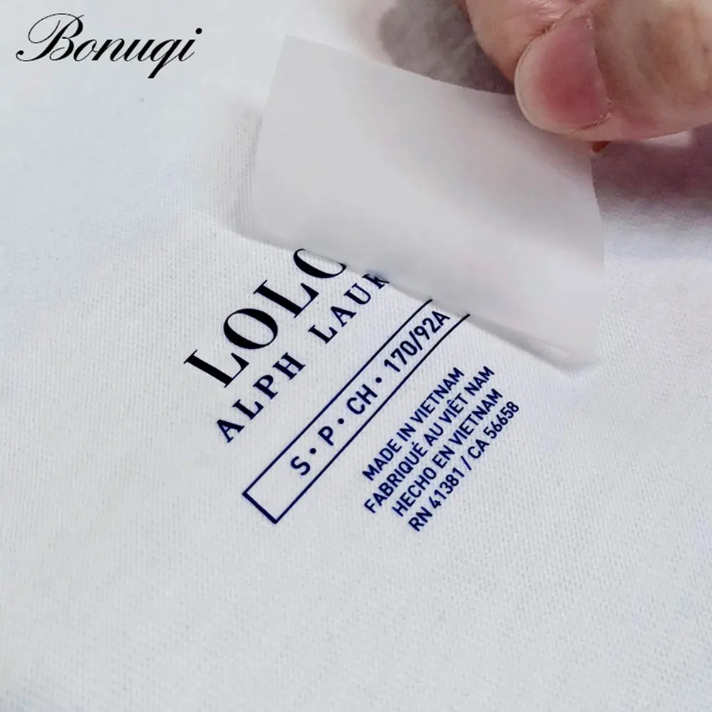 नाम आकार ब्रांड लोगो पर व्यक्तिगत कॉलर गर्दन लेबल स्टिकर धोने योग्य टैग वाशिंग टैग कपड़े के लिए कस्टम डिय गर्मी हस्तांतरण लोहे