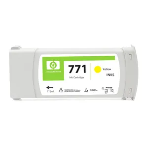 MWEI-cartucho de tinta 775 remanufacturado, con tinta de pigmento completa para HP Officejet Designjet Z6200 Z6600 Z6800, 771 ML