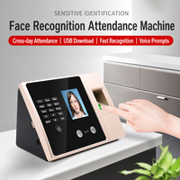 Máquina de Control de Asistencia con Reconocimiento Facial y Huella Dactilar, con PIN y Descarga USB, para Registro de Empleados en Oficinas