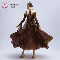 B-24237 personnalisé nouvelle robe en strass standard de danse de salon café de haute qualité en mousseline de soie longue robe de danse de salon à vendre