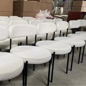 <span class=keywords><strong>Chaise</strong></span> <span class=keywords><strong>de</strong></span> jardin <span class=keywords><strong>de</strong></span> <span class=keywords><strong>cuisine</strong></span> nordique <span class=keywords><strong>chaise</strong></span> d'hôtel café Restaurant tissu blanc Boucle café salle à manger chaises d'appoint pour salle à manger - Product Image 1