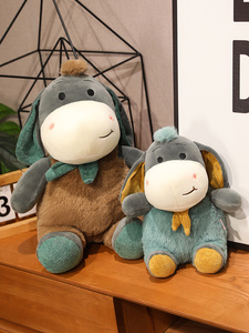 Kinqee sáng tạo khoai môn lừa dễ thương phim hoạt hình động vật lừa sang trọng Ba lô động vật rừng đồ chơi sang trọng Ba lô đồ chơi sang trọng - Product Image 2