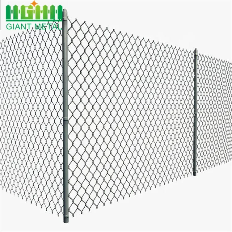 Factory Supply 60*60mm Privacy Galvanized Chain Link Fence Panels construction fence panels