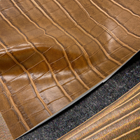 Tissu en cuir de crocodile écologique de haute qualité en relief synthétique PU PVC pour rembourrage pour sacs à main canapés voitures artisanat bagages