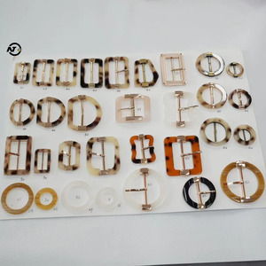 カラー樹脂水着アクセサリービキニビーチウェアコートベルトフラットブラリング衣服メッキ白プラスチックループバックル - Product Image 5