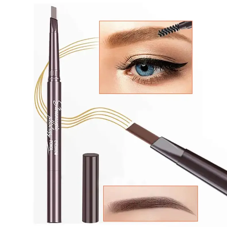 Tốt Nhất Bán 2 Trong 1 Grey Eye Brow Bút Chì Với Bàn Chải Bán Buôn Nhà Máy Trực Tiếp Bán Giá Tốt Nhất Lông Mày Bút