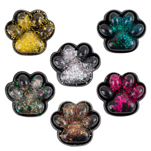 Juguetes Blandos de Gato con Patas Negras de 8cm, Serie Noche Estrellada con Brillo Ámbar, Juguetes Antiestrés de Patas de Gatito para Niños y Adultos, Regalo al por Mayor - Product Image 1