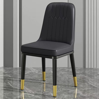 Nordique Maroc Chaises De Salle À Manger Moderne Lumière De Luxe En Métal Salon Chaises Dressing Tabouret Haute Élastique Éponge Meubles De Maison