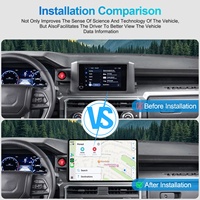 Nueva Pantalla de Navegación de 15.0 Pulgadas para Toyota TACOMA/X-RUNNER/4Runner 2024 - Reproductor de DVD para Auto con Pantalla Táctil Carplay