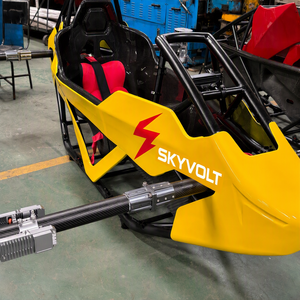 Aeronave eVTOL, coche volador eléctrico SKYVOLT, taxi aéreo tripulado ultraligero personal, vehículo aéreo de estructura abierta - Product Image 4