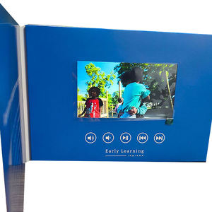 Brochure vidéo personnalisée avec écran LCD HD, carte de vœux éducative, livre vidéo numérique, promotion commerciale, éducation - Product Image 1