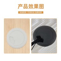 Yisheng – Cache-câbles en plastique pour bureau, passe-câbles pour table d'ordinateur, boîte de gestion des câbles