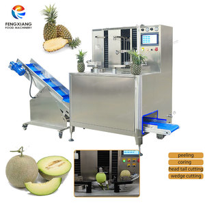 Custom Pineapple Cantaloupe Melon Peeling Coring and Slicing Machine 200pcs/h All-in-one Muskmelon Processing Equipment - Product Image 1