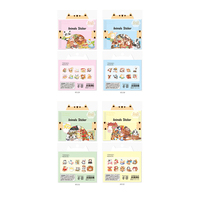 Autocollants d'animaux neboni personnalisés, flocons, Stickers adhésifs en papier, pour journal à main, décoratif, Kawaii