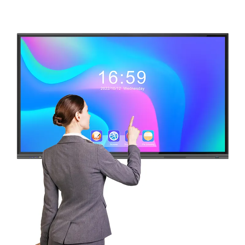 2024 Best 55 65 75 86 Zoll lcd-Flat-Panel digitaler Touchscreen smartes Whiteboard interaktives Brett für den Schul-Klassenunterricht