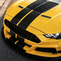 Kit de Carrocería Ancha Estilo GTD para Ford Mustang GT500, Parachoques, Capó, Faldones Laterales, Guardabarros, Difusor Trasero, Alerón Trasero