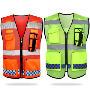 कस्टम परावर्तक सुरक्षा बनियान कंपनी लोगो कस्टम रंग फ्लोरोसेंट दृश्यता कार्य वर्ग 2 सुरक्षा बनियान - Product Image 1