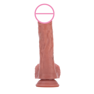 Braune Farbe lebensechter <span class=keywords><strong>Dildo</strong></span> für Frauen Riesige realistische doppelte Penis Spielzeug <span class=keywords><strong>Sex</strong></span> Erwachsene Ultra weiche Dildos Penis Sexspielzeug für Frauen - Product Image 2