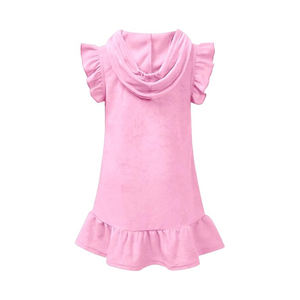 Maillot <span class=keywords><strong>de</strong></span> bain pour enfants, taille plus, couvre-maillot pour filles, couvre-maillot en tissu éponge à capuche, fermeture éclair, tissu éponge avec imprimé sur le thème <span class=keywords><strong>de</strong></span> l'amour - Product Image 2