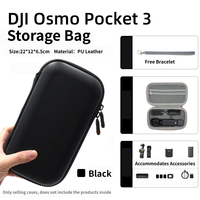 Sac pour caméra Osmo Action 3/4/5/6, fermeture éclair étanche, en cuir, léger, durable, étui de protection pour les voyages