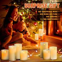 Bougie électronique sans flamme Oshine Moving Flame, rechargeable, télécommande, simulation de flamme, décoration de fête de dîner, bougies LED
