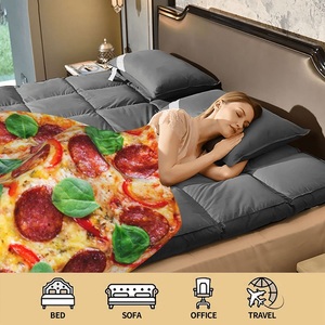 Manta Redonda Personalizada al por Mayor con Diseño de <span class=keywords><strong>Pizza</strong></span> Pepperoni, Manta de <span class=keywords><strong>Pizza</strong></span> de 60 Pulgadas, Tamaño Adulto - Product Image 4