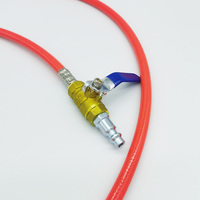 Tuyau PVC rouge de 15 pieds, type serpentin, avec buse rotative inversée, garantie 3 ans, emballage en boîte