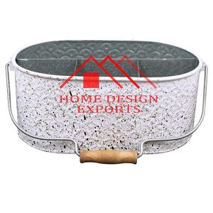 Seau à ustensiles en métal galvanisé pour fêtes Couverts de ferme Décoration de ferme rustique vintage Idéal pour mariage Style 2 - Product Image 2