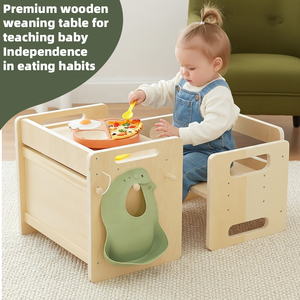 Đa Chức Năng Trẻ Em Bàn Và Ghế Đặt 3 Chiều Cao Có Thể Điều Chỉnh Trẻ Em 'Ghế Lưu Trữ Trẻ Em Của Bàn Và Ghế Với Móc - Product Image 1