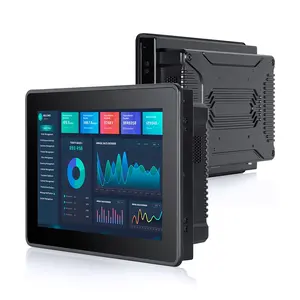 10.1 Inch~21.5 Inch IP65 Rugged Metal Casing Panel Mount HMI Industrial Display HD HDMI VGA Industrial Touch Screen LCD Monitors