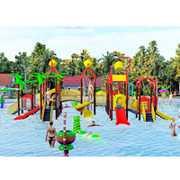 Toboggan aquatique et parc aquatique extérieur pour enfants