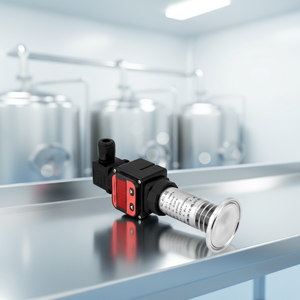 เครื่องส่งสัญญาณแรงดันแบบสุขภัณฑ์สำหรับอุตสาหกรรมสุขอนามัย/อาหารและเครื่องดื่ม ทำความสะอาดง่าย จอแสดงผลดิจิตอล 0-10V สแตนเลส 304/316 - Product Image 2