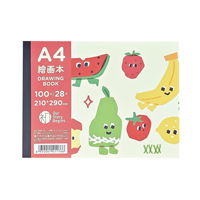 Carnet de dessin horizontal A4 L.10000 avec couverture mignonne de dessin animé, papier épais pour croquis, idéal pour les enfants, la peinture et le gribouillage, pour la création artistique des étudiants