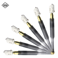 Herramientas de Corte de Vidrio Tc 90 de Alta Calidad, 6 Piezas/Lote con Mango de Plástico, Venta al por Mayor de Fábrica para un Corte de Vidrio Eficiente