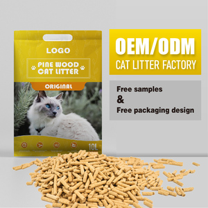 Custom Flavors Pine Wood <b>Cat</b> <b>Litter</b> Flushable Biodegradable Eco-Friendly Rapid Clumping Dust-Free Easy-to-Clean - Product Image 1
