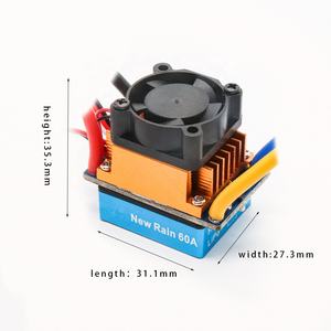 Contrôleur de vitesse ESC étanche RC 480A avec BEC 5V/3A pour voiture, camion, <span class=keywords><strong>bateau</strong></span> RC Wltoys Hsp Redcat Hpi Axial <span class=keywords><strong>Traxxas</strong></span> Tamiya - Product Image 4