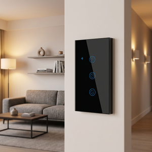 Interruptor de Luz Táctil Inteligente para Pared, 3 Botones, Vidrio Templado, Estándar Australiano SAA, Compatible con <span class=keywords><strong>Alexa</strong></span> <span class=keywords><strong>y</strong></span> Google Home, Precio de Fábrica - Product Image 2