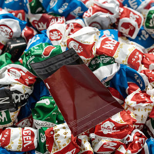 100 Bolsas de Correo Ecológicas Recicladas Rojas de 120 Micras de Grosor para Embalaje y Envío Exprés - Product Image 3